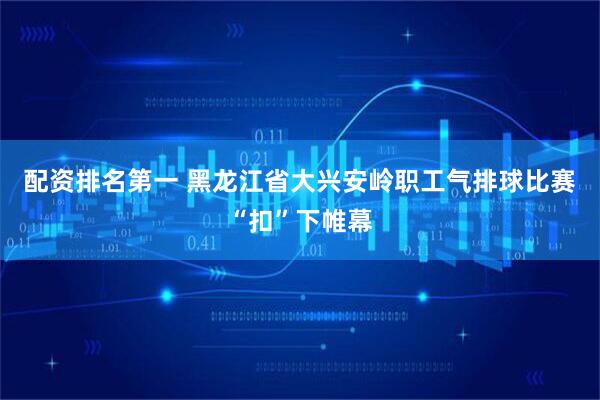 配资排名第一 黑龙江省大兴安岭职工气排球比赛“扣”下帷幕
